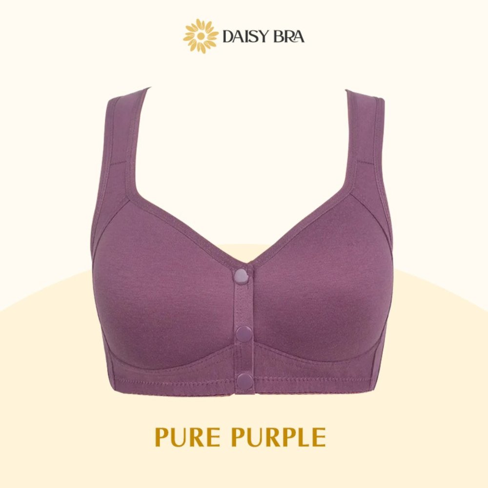 NewWT 3 LisaCharm Daisy Bras- Comfortable & Convenient Front 3 SNAP Bra 2XL - Picture 4 of 5